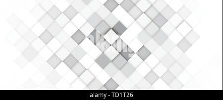Abstract geometric white and gray futuristic background for business presentation Stock Vector