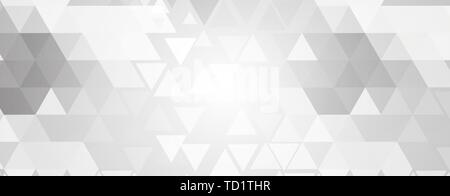 Abstract geometric white and gray futuristic background for business presentation Stock Vector