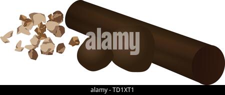 Propolis stick icon. Cartoon of propolis stick vector icon for web design isolated on white background Stock Vector