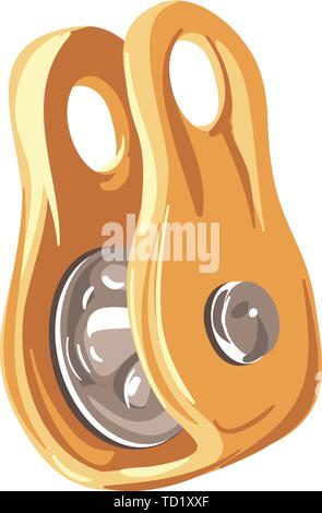Climbing tool icon. Cartoon of climbing tool vector icon for web design isolated on white background Stock Vector