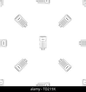 Approved credit card payment pattern seamless vector repeat geometric for any web design Stock Vector