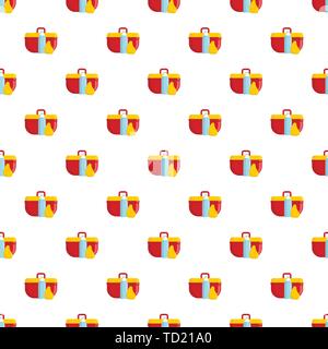 Lunchbox pattern seamless vector repeat for any web design Stock Vector