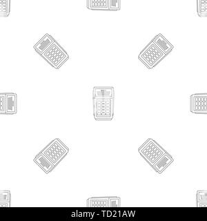 Terminal payment pattern seamless vector repeat geometric for any web design Stock Vector