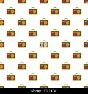 Food for lunch pattern seamless vector repeat for any web design Stock Vector