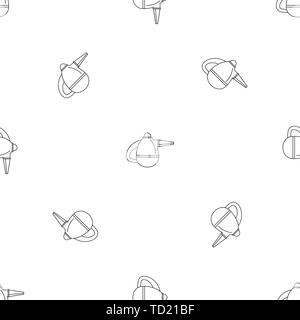 Small hand vacuum cleaner pattern seamless vector repeat geometric for any web design Stock Vector