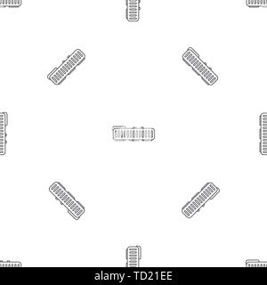 Robot vacuum cleaner pattern seamless vector repeat geometric for any web design Stock Vector