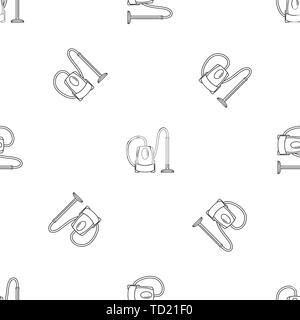 Plastic vacuum cleaner pattern seamless vector repeat geometric for any web design Stock Vector