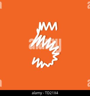 Logo number vector. Abstract logo number Stock Vector