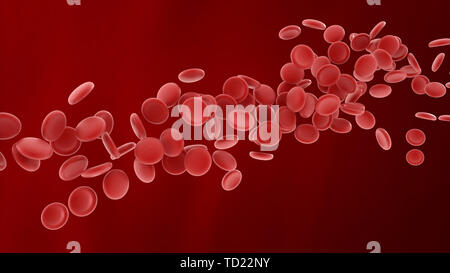 3d rendered platelet model Stock Photo