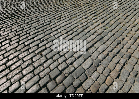 old paving tiles. background of floor with paving stones Stock Photo