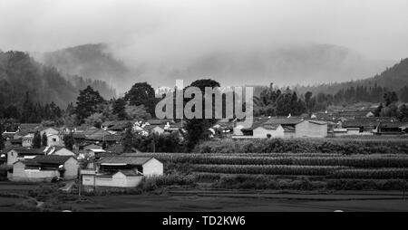 Tengchong mountain village scenery Stock Photo