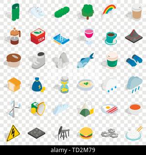 Hourglass icons set, isometric style Stock Vector
