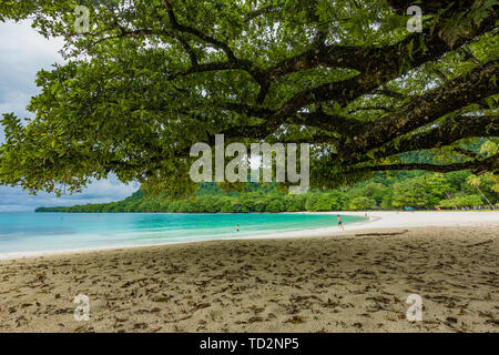 Famous Champagne Beach, Vanuatu, Espiritu Santo island, near Luganville,  South Pacific Stock Photo