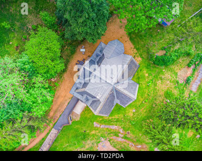 Mansion in Altenberg in Saxony on the ski slope Stock Photo