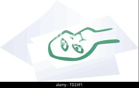 Drawing papers icon. Isometric of drawing papers vector icon for web design isolated on white background Stock Vector