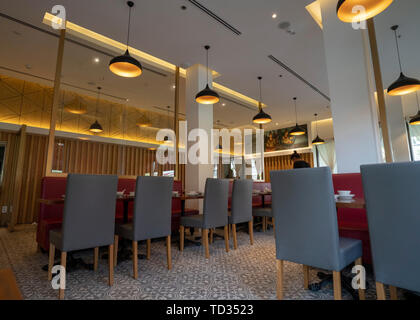 Siem Reap, Cambodia, 25th, January, 2019: A corner of the restaurant. Stock Photo