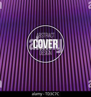 Abstract creative concept layout template. Trendy cover, card, flyer, poster, brochure design. Modern abstract cover from lines of different thickness Stock Vector