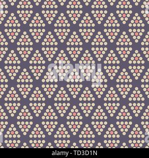 Abstract seamless color pattern. Modern stylish texture. Repeating geometric tiles with dotted triangles. Simple minimalistic vector background. Stock Vector