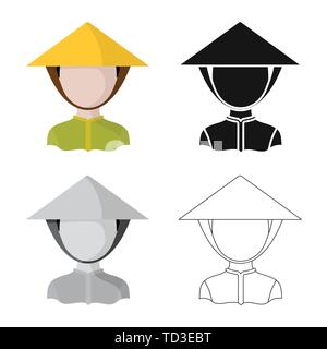 Vector illustration of imitator and resident icon. Set of imitator and culture vector icon for stock. Stock Vector
