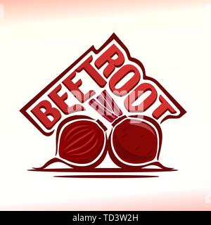 Vector logo for beetroot Stock Vector