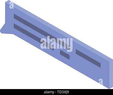Chat text icon, isometric style Stock Vector