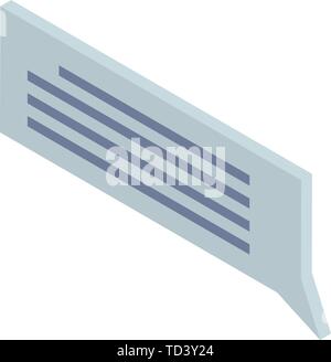 Chatbot text icon, isometric style Stock Vector