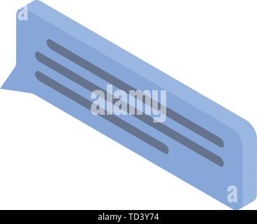 Messaging chat icon, isometric style Stock Vector