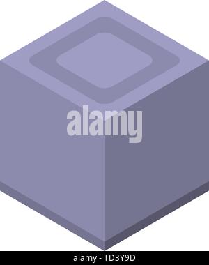 Humidifier box icon, isometric style Stock Vector