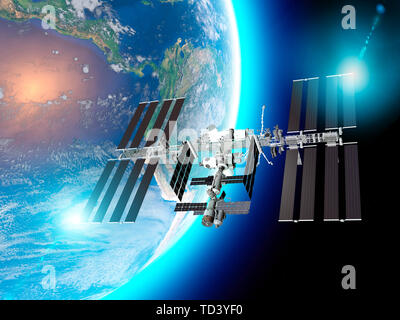 The International Space Station (ISS) is a space station, or a ...