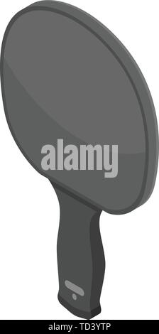 Table tennis racket case icon, isometric style Stock Vector