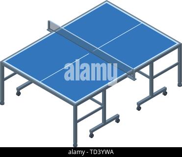 Ping pong table icon, isometric style Stock Vector