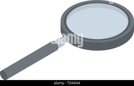 Magnify glass icon, isometric style Stock Vector
