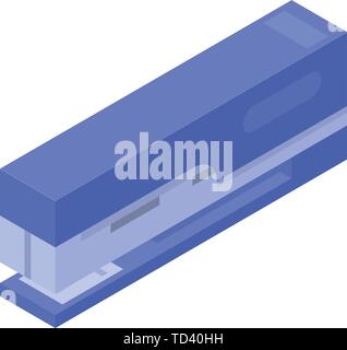 Paper clipper icon, isometric style Stock Vector