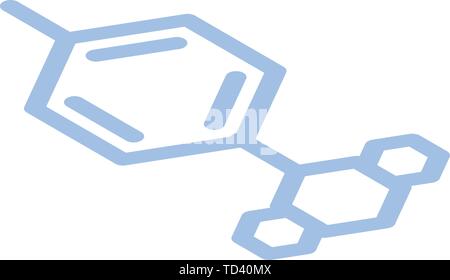 Biology formula icon, isometric style Stock Vector