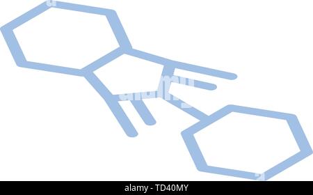 Chemistry formula icon, isometric style Stock Vector