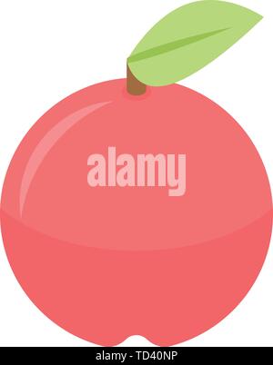 Red apple icon, isometric style Stock Vector