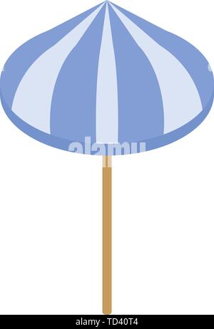 Beach umbrella icon, isometric style Stock Vector
