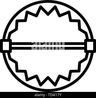 Round animal trap icon, outline style Stock Vector Image & Art - Alamy