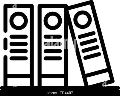 Admin documentation icon, outline style Stock Vector