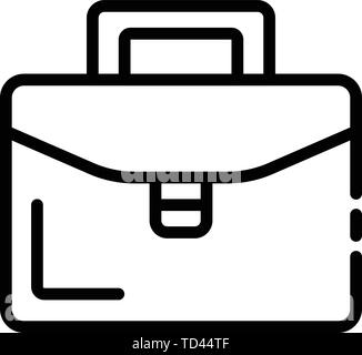 Admin portfolio icon, outline style Stock Vector