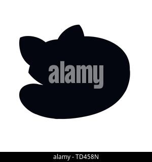 Cute adorable red panda sleeping cartoon design animal character flat vector style illustration on white background. Stock Vector