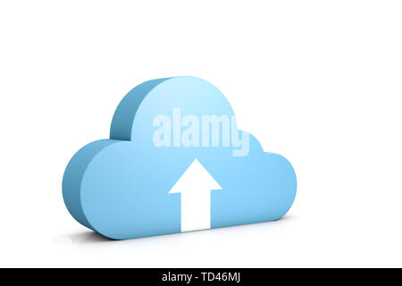 3d abstract data cloud Stock Photo