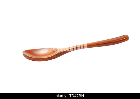 A wooden spoon isolated on a white background Stock Photo