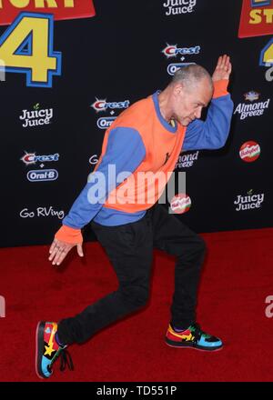 Hollywood, USA. 11th June, 2019. HOLLYWOOD, LOS ANGELES, CALIFORNIA, USA - JUNE 11: Musician Flea arrives at the Los Angeles Premiere Of Disney And Pixar's 'Toy Story 4' held at the El Capitan Theatre on June 11, 2019 in Hollywood, Los Angeles, California, USA. (Photo by David Acosta/Image Press Agency) Credit: Image Press Agency/Alamy Live News Stock Photo