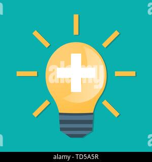 think positive concept symbol vector illustration Stock Vector