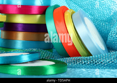 Bright ribbons close-up Stock Photo