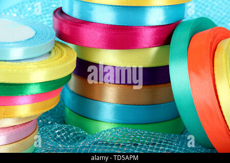 Bright ribbons close-up Stock Photo