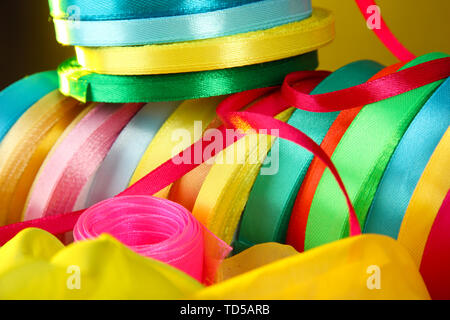 Bright ribbons close-up Stock Photo