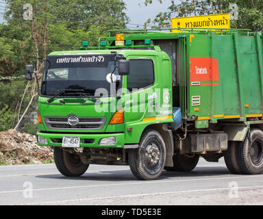 Chiangmai, Thailand - May 28 2019: Private Hino Dump Truck. On road no ...