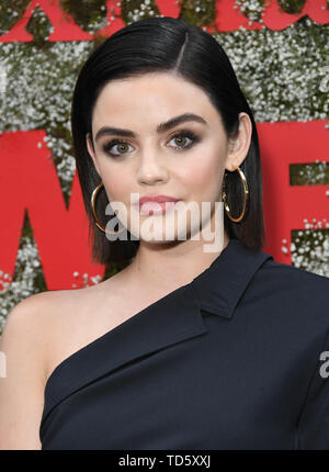 June 11, 2019 - West Hollywood, California, U.S. - 11 June 2019 - West Hollywood, California - Lucy Hale. 2019 InStyle Max Mara Women In Film Celebration held at Chateau Marmont. Photo Credit: Birdie Thompson/AdMedia (Credit Image: © Birdie Thompson/AdMedia via ZUMA Wire) Stock Photo